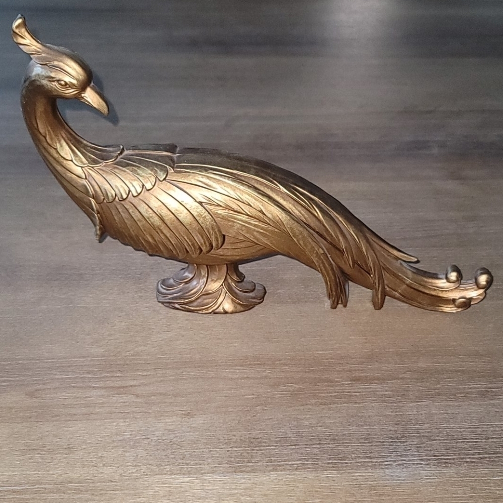 1960s Syroco Wood Phoenix Peacock Pheasant Birds - Picture 5 of 9